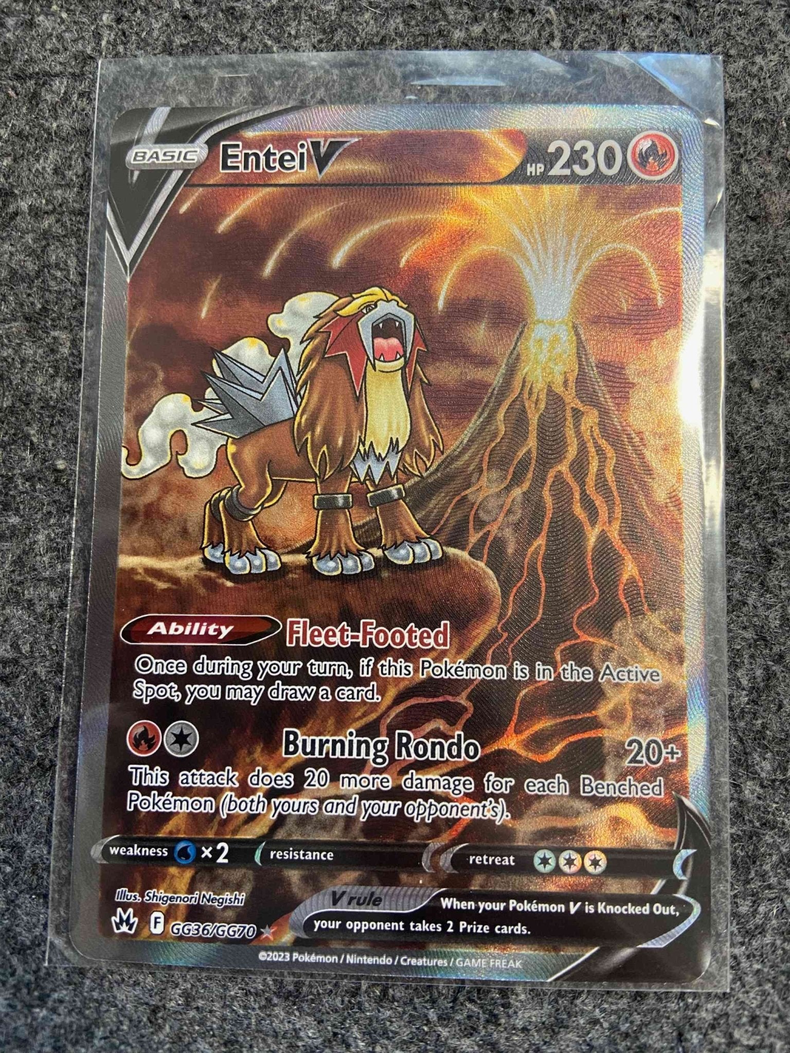 Entei V Crown Zenith: Galarian Gallery (CRZ:GG) Pokemon TCG --- Single –  Blue's Outpost