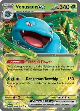 Venusaur ex - 003/165 - Pokemon SV: Scarlet & Violet 151 (MEW) - Blue's Outpost