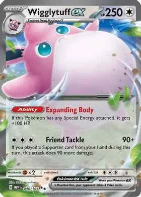 Wigglytuff ex 040/165 Pokemon SV: Scarlet & Violet 151