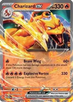 Charizard ex - 006/165 - SV: Scarlet & Violet 151 (MEW) - Blue's Outpost
