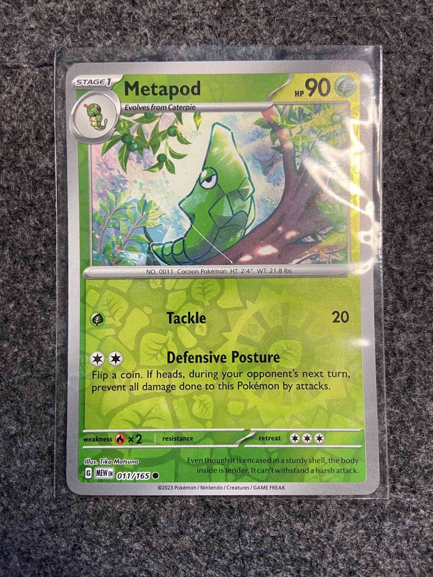 Metapod - SV: Scarlet and Violet 151 Rev Holo (MEW) - Blue's Outpost