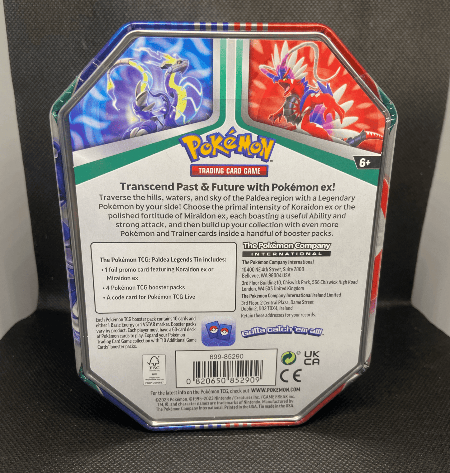 Paldea Legends Tin Koraidon ex - Blue's Outpost