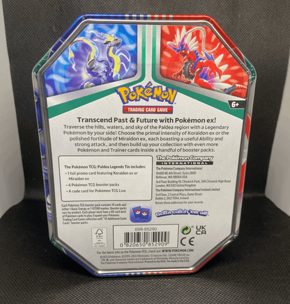 Paldea Legends Tin Koraidon ex - Blue's Outpost