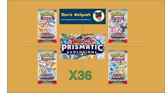 Pokemon Prismatic Evolutions x36 TCG Booster Packs - Blue's Outpost