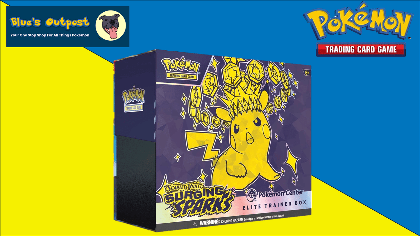 Pokemon Surging Sparks Pokemon Center ETB Scarlet & Violet Collection –  Blue's Outpost